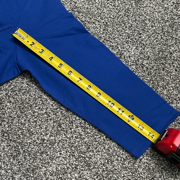 New Denim & Co Active Blue Sweatshirt Coverup 3/4 sleeve Dress with pockets M - Picture 11 of 13
